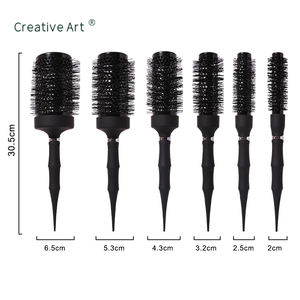 แปรงจัดแต่งทรงผมหยิกแปรงผมกลมเซรามิกไม่ใช้ไฟฟ้าแปรงเป่าผมแบบมืออาชีพ - Product Image 2