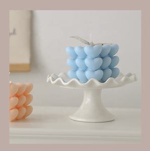 Vela de burbuja 3D con forma de corazón para el Día de San Valentín, vela perfumada con <span class=keywords><strong>Rubik</strong></span> para boda, Etiqueta Privada, gran oferta - Product Image 5
