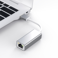 Adaptador USB 3.0 a Ethernet RJ45 de Aleación de Aluminio, Adaptador USB RJ45 de 1000 Mbps, Adaptador Hub USB
