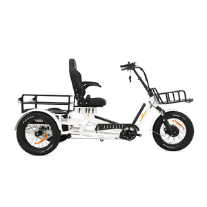 Triciclo Eléctrico de Carretera de Buena Calidad, 2500W, 2 Motores, para Adultos, Carrocería Abierta, 152Ah, 3 Baterías, 400KM, Certificado CE, 48V, 2 Pasajeros - Product Image 6