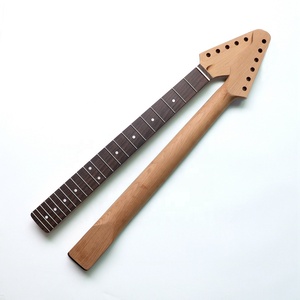 Mástil de guitarra eléctrica TL/ST de arce tostado sin terminar de 25.5 pulgadas con 22 trastes y diapasón de palisandro - Product Image 1