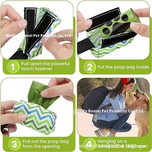 Mini recogedor de caca de perro de plástico biodegradable portátil, suministros para mascotas al aire libre, bolsa de basura, bolsas de basura para perros, distribuidor de bolsas de estiércol para perros - Product Image 3