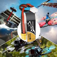 بطارية ليثيوم TATTU 4 من TATTU c ، V mAh 2S 45s مع قابس XT30 لطائرة سباق Emax Babyhawk Micro FPV رباعية الطائرة