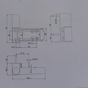 <span class=keywords><strong>Porte</strong></span> à battant moderne en aluminium avec charnière 3D réglable pour <span class=keywords><strong>porte</strong></span> UPVC - Product Image 4
