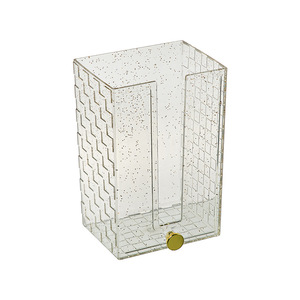 Wall Mounted Tissue Box Gold Powder Rectangular No Drilling Required Multipurpose For Bathroom Kitchen Home Use - Product Image 4