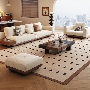 Sofá Minimalista Retro de Mediados de Siglo, Tapizado en Chenille, Modelo Connery, Recto, para Apartamentos Pequeños, Desmontable y Lavable, para Sala de Estar - Product Image 2