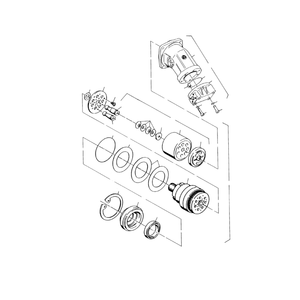 41458140 414-581-40 Piston d'entraînement d'excavatrice <span class=keywords><strong>Xmotor</strong></span> PC3000-1 Moteur hydraulique - Product Image 1