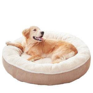 부드럽고 튼튼한 원형 도넛 모양 고양이와 강아지 쿠션 침대 (중형견, 대형견용) - Product Image 4