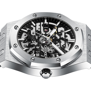 Reloj mecánico CHENXI 8848 OEM con logotipo para hombre, reloj de pulsera automático luminoso resistente al agua de lujo, reloj de negocios de acero inoxidable - Product Image 3