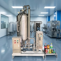 Machine à soda automatique commerciale avec bouteilles en plastique remplies de CO2, pompe PLC, garantie 1 an