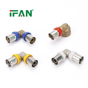 IFAN ODM OEM Support <span class=keywords><strong>TH</strong></span> & <span class=keywords><strong>U</strong></span> Profile Press Raccords en laiton 16-32mm Connecteur de tuyau PEX pour tuyaux multicouches PEX - Product Image 1