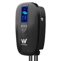 Nouvelle borne de recharge portable pour VE 22 kW avec WiFi, application, RFID, certification CE, protection IP65 et interface combinée pour usage résidentiel