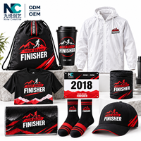 Ensemble de Marchandises Personnalisées pour Événements Sportifs, Kit Cadeau pour les Finisseurs de Marathon, ODM OEM, Ensemble Cadeau Promotionnel d'Entreprise