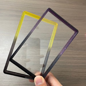 Protection antichoc pour slabs de cartes PSA, protecteur de carte en TPU dégradé, plaque arrière en acrylique transparent, 41 couleurs - Product Image 6