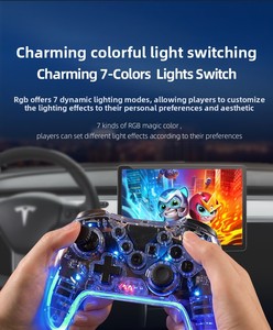 Manette <span class=keywords><strong>de</strong></span> jeu sans fil <span class=keywords><strong>pas</strong></span> chère, manette <span class=keywords><strong>de</strong></span> jeu <span class=keywords><strong>de</strong></span> haute qualité, 2.4G Bluetooth 5.0, fonction d'éclairage RGB, fabrication sur mesure - Product Image 3