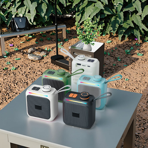 2025 <span class=keywords><strong>New</strong></span> OEM Logo mini Loa răng xanh di động TWS FM TF thẻ thời trang retro cổ điển loa không dây - Product Image 3