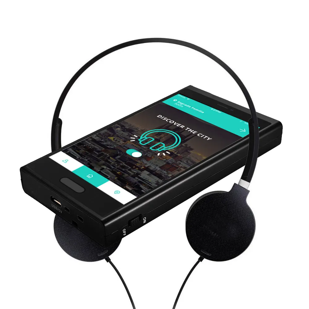5,5 дюймовые Android умные мультимедийные руководства ODM цифровые беспроводные ручные руководства переводчик для конференц-зала радиочастотный аудиоприемник