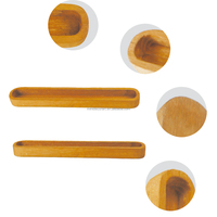 Candélabre en bois artisanal, bol à bougie, porte-encens, plateau multifonctionnel de forme ovale pour la décoration de la maison, Pâques, Noël
