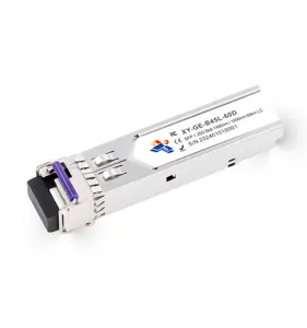 1.25G bidi 60km 1490nm 1550nm LC SC DDM Transceiver optik SMF SFP modul kompatibel dengan semua merek umum