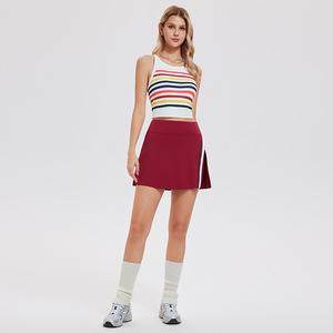 Ensemble de tenue de tennis pour femme 2026 : débardeur court rembourré et jupe taille haute anti-transparence, tailles S à 3XL, idéal pour le pickleball et le golf - Product Image 4