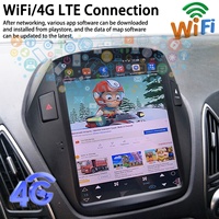Lecteur multimédia vidéo radio pour voiture 10,4 pouces 2 Din Écran Tesla pour Hyundai Tucson IX35 2011 2015 Android 13 GPS CARPLAY Stéréo