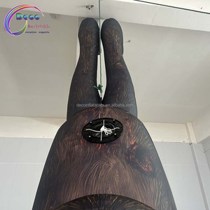 Nuovo Design impermeabile Multi-colore gonfiabile decorazione di Halloween appesa scimmia cartone animato capovolto incorporato ventola USB alimentato - Product Image 4