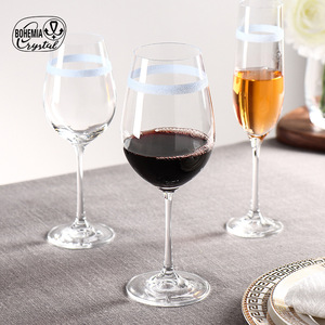 Red Wine Glass With Gold Plated Crystal Beads Party Drinkware For Adults - Product Image 4