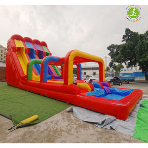 Toboganes de agua ropic fiesta <span class=keywords><strong>Breeze</strong></span> para niños y adultos, tobogán acuático inflable de grado comercial, 18 pies - Product Image 2
