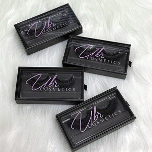 Mi giả hàng hiệu, hàng riêng, kiểu dải trên và dưới, trông như nối mi, 25mm, kiểu nhọn, mềm mại, bán buôn, làm thủ công, lông mi chồn mềm mại - Product Image 5