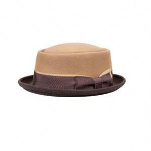 CL92201 Chapeau haut de forme en feutre 100 % laine d'Australie, bord gaufré, nouvelle mode, bicolore, style jazz unisexe, vente en gros - Product Image 5
