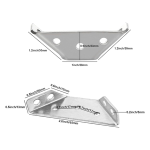 Heavy-Duty phổ đồ nội thất góc khung đóng dấu góc kết nối với tam giác hỗ trợ cho tất cả các loại đồ nội thất - Product Image 3