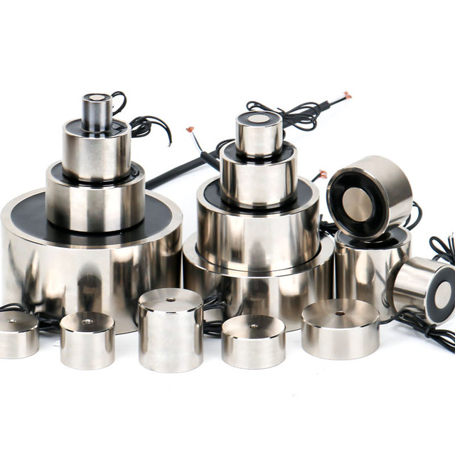 Industrial Round Electromagnet 3~3000N Force Lifting Metal Magnet D8~300mm CE Certified Electromagnetic Suction Cup Magnet