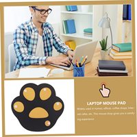 Tapis de souris de jeu extensible en forme de patte de chat en caoutchouc avec base en caoutchouc antidérapante, bords cousus, tapis de bureau pour jeux sur ordinateur