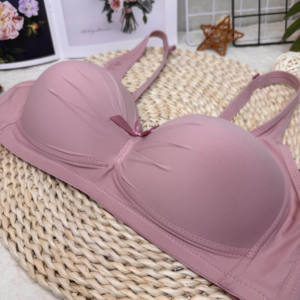 8 # Amysi 46-52D Tamanho Grande Suave Cor Sólida Moda Sutiã para Mulheres Obesas com Seios Grandes Estilo Sexy No <span class=keywords><strong>Steel</strong></span> Rim Daily Wear - Product Image 2