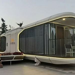 Casa Prefabbricata a Capsula Spaziale Impermeabile in Acciaio per Villa, Cortile, Appartamento, Soggiorno, Negozio o Hotel - Product Image 4