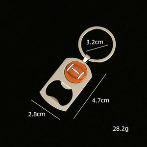 Porte-clés décapsuleur personnalisé en alliage de zinc pour homme, design créatif, cadeau publicitaire - Product Image 2