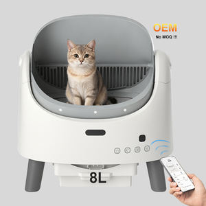 Oem Groothandel Open-Top Automatische Kat Kleine Doos Met Geur Controle Slimme Elektrische Kat Toilet Auto Veiligheidssensor Voor Meerdere Katten - Product Image 1