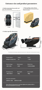 Luxury 3D <b>Zero</b> <b>Gravity</b> <b>Chair</b> With Airbags Foldable Portable-Cheap Price Armchair YJ-L39max 3D <b>Zero</b> <b>Gravity</b> Cha - Product Image 5
