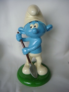 Nuova Statua Creativa da Giardino in Resina Dipinta Scultura dei Puffi - Product Image 5