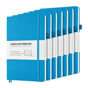 Özel Logo A6 A5 Pu deri iş yönetici dizüstü planlayıcısı yazma notebooklar