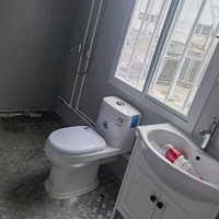 Maisonnette Moderne Préfabriquée Personnalisée à Deux Étages, 1 Salle de Bain, 2 Chambres, Modèle Plat, Prête à l'Expédition pour Écoles