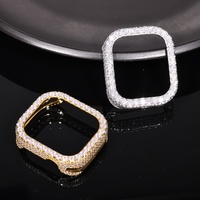 Boîtier de montre GRA VVS Moissanite Diamond, boîtier de montre Iced pour rappeur, passe le testeur de diamants, pièces de boîtier de montre CNC personnalisées