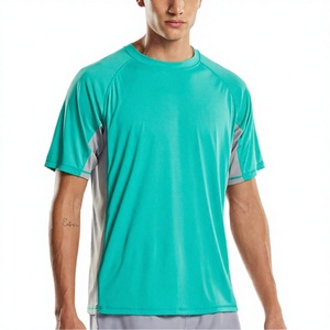 Camiseta de Manga Corta Blanca Unisex Personalizada, Antibacteriana, con Estampado por Sublimación, Hecha de Nailon y Elastano para Surf y Natación - Product Image 3