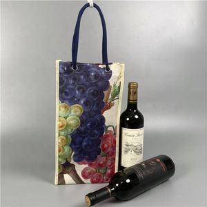ถุงเก็บความเย็นสำหรับไวน์กล่องไวน์สีดำถุงของขวัญสำหรับไวน์แบบสั่งทำ - Product Image 3
