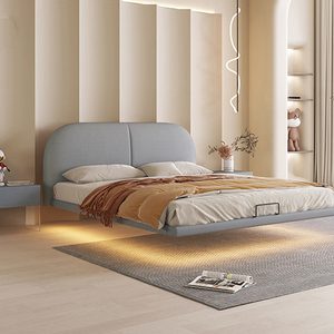 Lusso Premium <span class=keywords><strong>camera</strong></span> <span class=keywords><strong>da</strong></span> <span class=keywords><strong>letto</strong></span> <span class=keywords><strong>letto</strong></span> <span class=keywords><strong>letto</strong></span> sospeso in legno massiccio telaio King Size in pelle <span class=keywords><strong>letto</strong></span> imbottito - Product Image 2