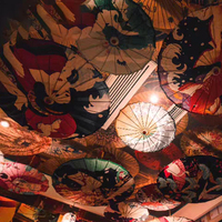 Parapluies de décoration de plafond chinois japonais Accessoires de danse artisanale Parasols Parapluie en papier huilé de soie fait à la main