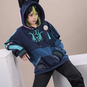 Sudadera con Capucha y Cremallera para Hombre Genshin Cosplay Tighnari, Bordada con Estampado 3D, Corte Holgado, para Otoño - Product Image 6