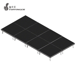 Structure <span class=keywords><strong>de</strong></span> scène légère en aluminium à 4 pieds, pour tapis, légère, antidérapante, facile à installer, réglable pour la <span class=keywords><strong>location</strong></span> - Product Image 3