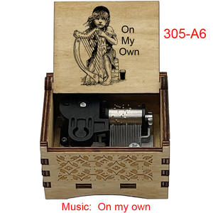 Boîte à musique à manivelle <span class=keywords><strong>Les</strong></span> Misérables avec la mélodie de votre choix, ornement en bois spécial, souvenir pour <span class=keywords><strong>les</strong></span> fans, cadeau de Noël pour amis - Product Image 3