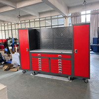 Ensemble de placards de garage modulaires en acier, armoire à outils mobile sur roulettes, casiers muraux avec ouverture par carte RFID, garantie de 3 ans